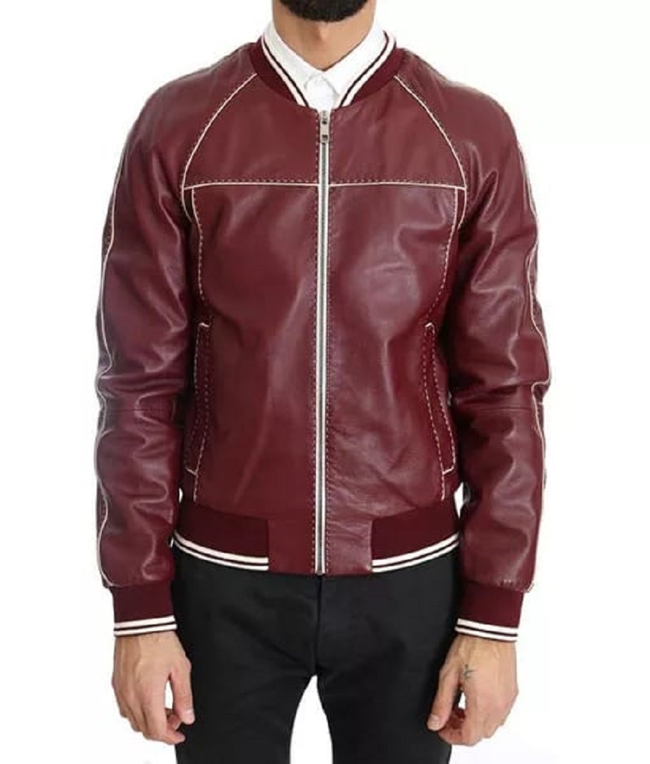 Mens-Maroon-PU-Leather-Varsity-Bomber-Jacket-with-Contrast-Piping-2.jpeg