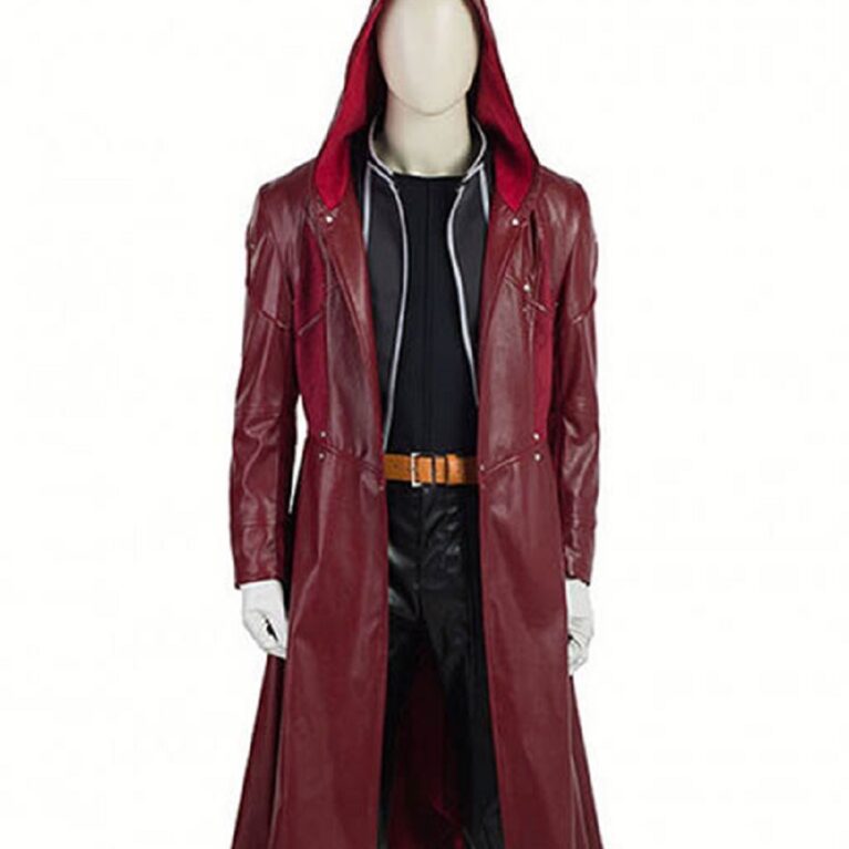 Mens-Full-metal-Lambskin-Red-Leather-Hooded-Trench-Coat-3.jpeg
