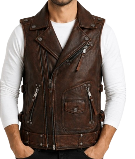 Mens-Genuine-Distressed-Brown-Leather-Motorcycle-Waistcoat-3.png